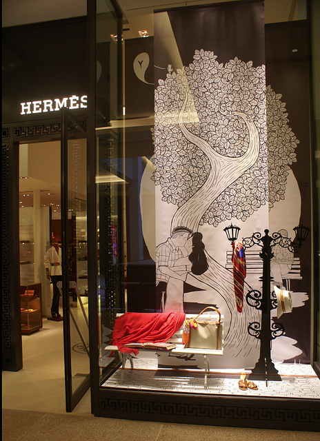 Ilustração Hermès - Shopping Cidade Jardim - São Paulo